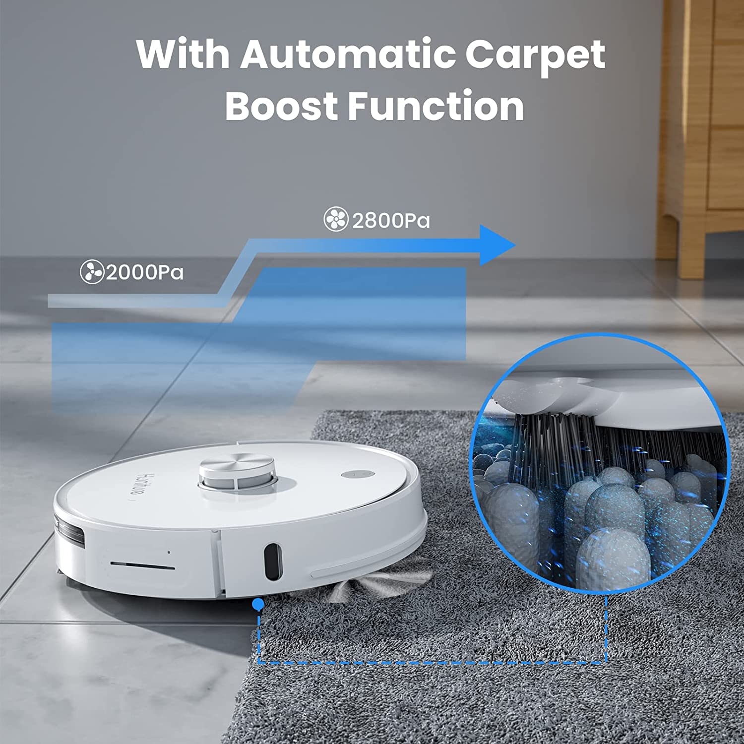 HONITURE Q6pro Robot Vacuum Cleaner, Self Emptying Robot Vacuum And Mop  Combo, 3000Pa Suction, LIDAR Navigation, Multi-Floor Mapping, Virtual  Boundary, Ideal For Pet Hair And Hard Floor Carpet (White) – Honiture